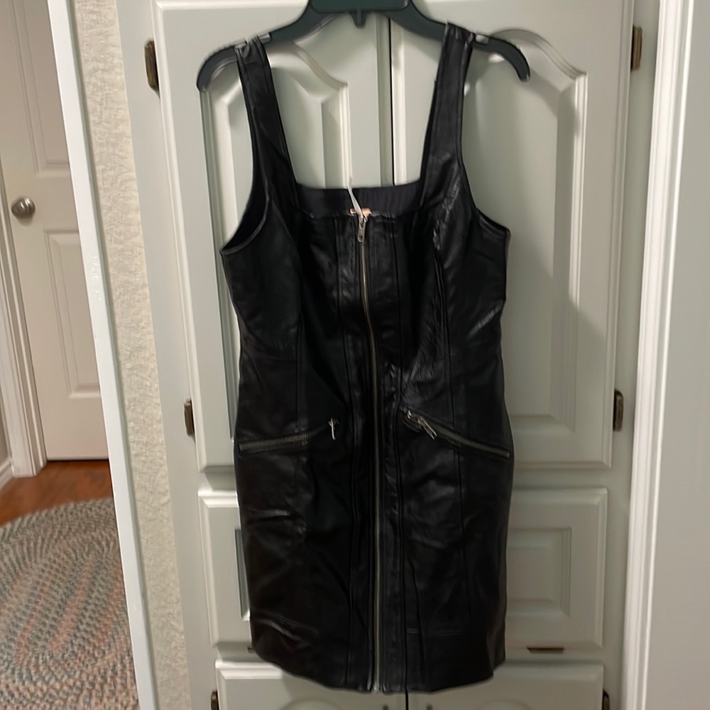 Free People Johnny Vegan leather dress. Size 4